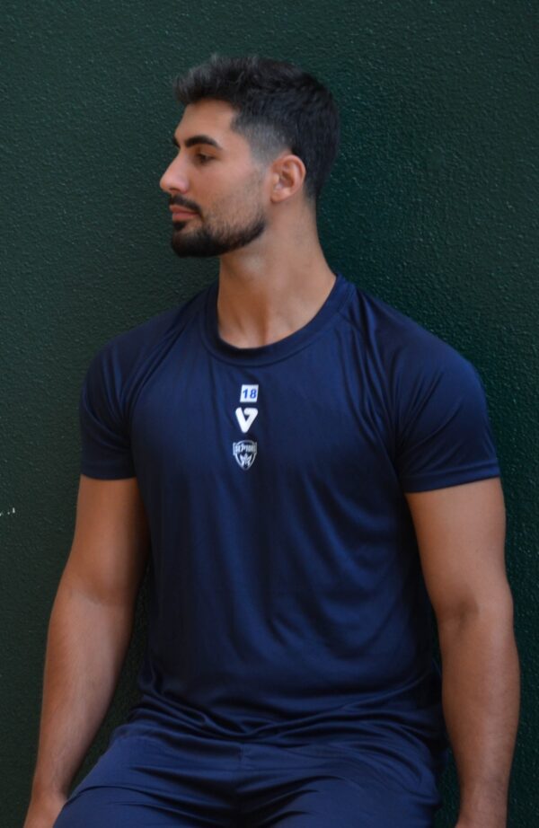 T-shirt d'entrainement bleu